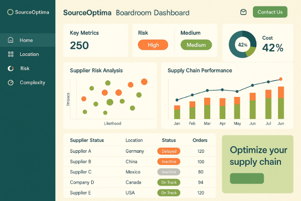 Instant report demo workspace for supply chain analytics